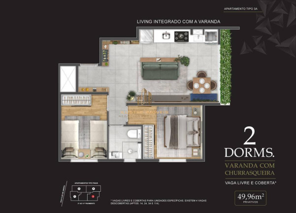 Imagem Apartamento com 2 Quartos à Venda, 49 m² em Jardim Das Flores - Osasco Imagem Apartamento com 2 Quartos à Venda, 49 m² em Jardim Das Flores - Osasco