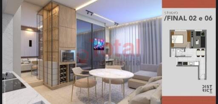 Imagem Kitnet com 1 Quarto à Venda, 36 m² em Horto - Ipatinga