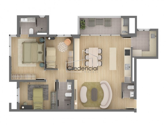 Imagem Cobertura com 3 Quartos à Venda, 227 m² em Vila Izabel - Curitiba