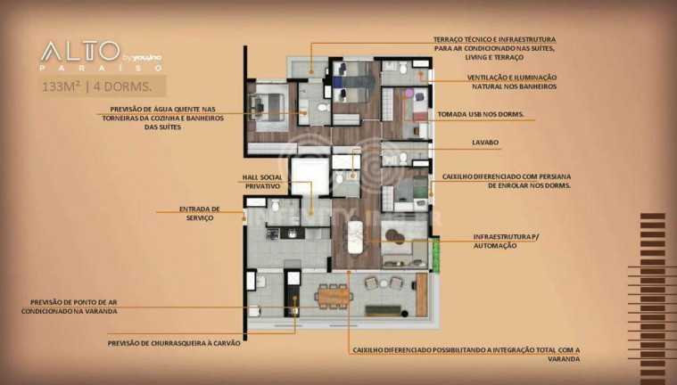 Imagem Apartamento com 4 Quartos à Venda, 135 m² em Paraíso - São Paulo Imagem Apartamento com 4 Quartos à Venda, 135 m² em Paraíso - São Paulo