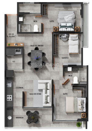 Imagem Apartamento com 2 Quartos à Venda, 61 m² em Camboinha - Cabedelo Imagem Apartamento com 2 Quartos à Venda, 61 m² em Camboinha - Cabedelo