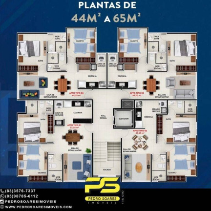 Imagem Apartamento com 2 Quartos à Venda, 50 m² em João Paulo Ii - João Pessoa Imagem Apartamento com 2 Quartos à Venda, 50 m² em João Paulo Ii - João Pessoa