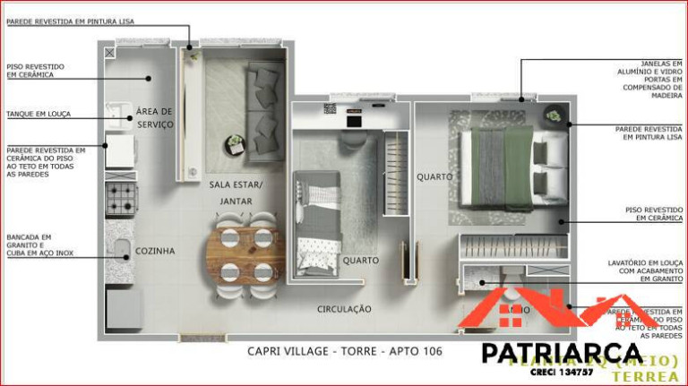 Imagem Apartamento com 2 Quartos à Venda, 43 m² em Notre Dame - Campinas Imagem Apartamento com 2 Quartos à Venda, 43 m² em Notre Dame - Campinas