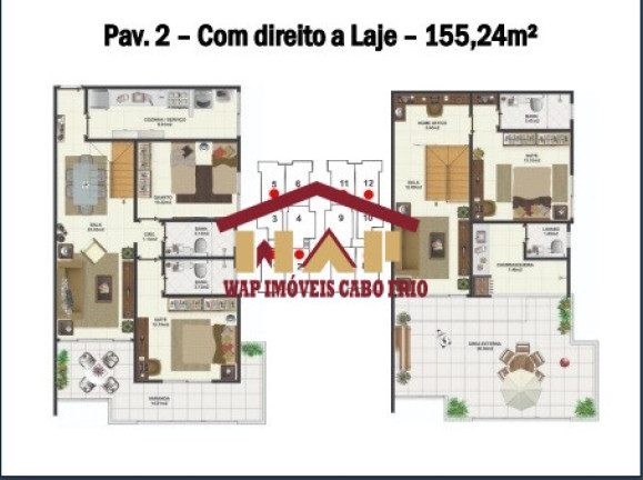 Imagem Apartamento com 1 Quarto à Venda, em Palmeiras - Cabo Frio Imagem Apartamento com 1 Quarto à Venda, em Palmeiras - Cabo Frio