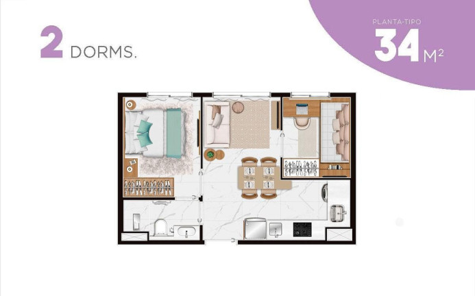 Imagem Imóvel com 2 Quartos à Venda, 34 m² em Santo Amaro - São Paulo Imagem Imóvel com 2 Quartos à Venda, 34 m² em Santo Amaro - São Paulo