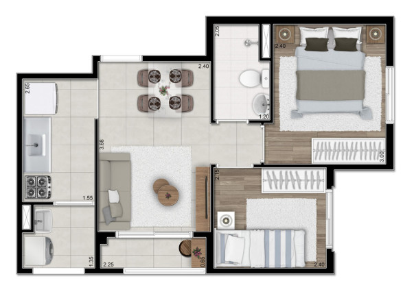 Imagem Apartamento com 2 Quartos à Venda, 39 m² em Itaquera - São Paulo Imagem Apartamento com 2 Quartos à Venda, 39 m² em Itaquera - São Paulo
