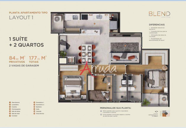 Imagem Apartamento com 3 Quartos à Venda, 84 m² em Centro - Cascavel Imagem Apartamento com 3 Quartos à Venda, 84 m² em Centro - Cascavel