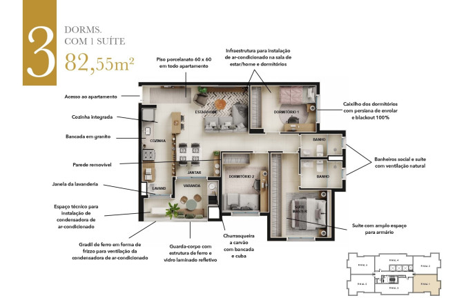 Imagem Imóvel com 3 Quartos à Venda, 83 m² em Jardim Botânico - Ribeirão Preto Imagem Imóvel com 3 Quartos à Venda, 83 m² em Jardim Botânico - Ribeirão Preto