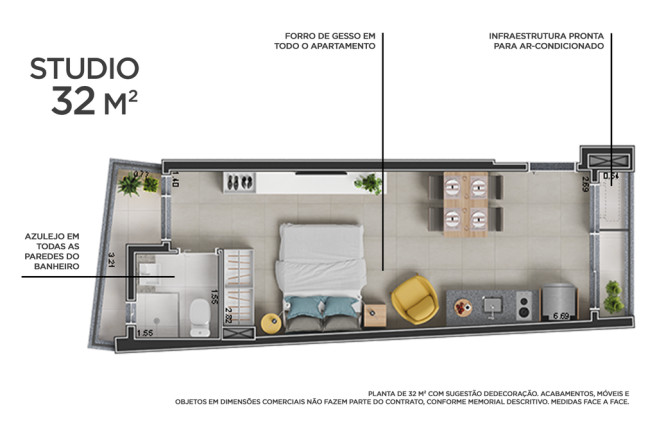 Imagem Apartamento com 1 Quarto à Venda, 35 m² em República - São Paulo