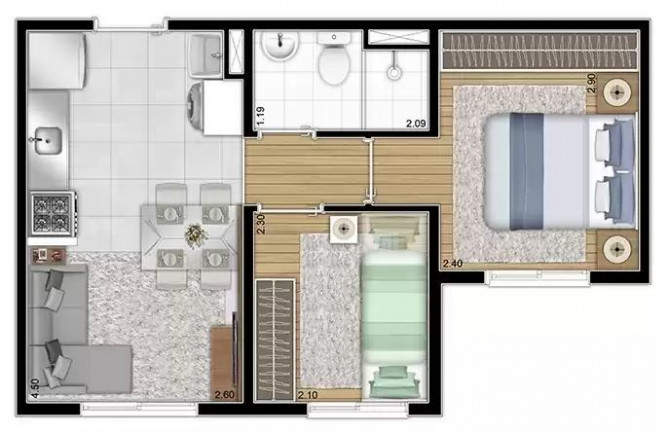 Imagem Apartamento com 2 Quartos à Venda, 32 m² em Sacomã - São Paulo Imagem Apartamento com 2 Quartos à Venda, 32 m² em Sacomã - São Paulo