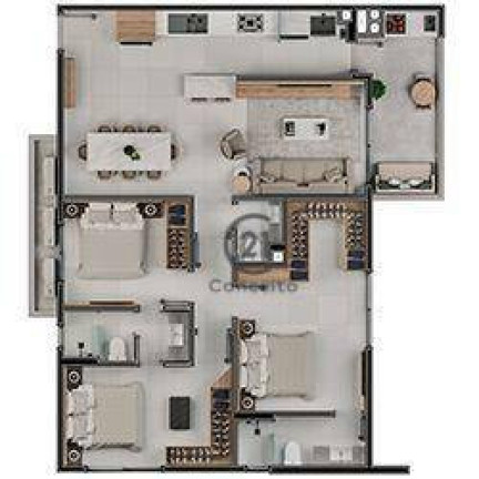 Imagem Apartamento com 3 Quartos à Venda, 111 m² em Estreito - Florianópolis