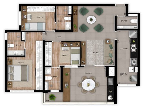 Imagem Apartamento com 4 Quartos à Venda, 234 m² em Vila Gilda - Santo André Imagem Apartamento com 4 Quartos à Venda, 234 m² em Vila Gilda - Santo André