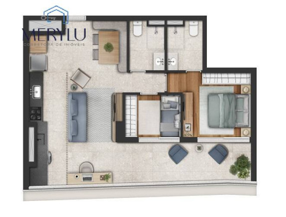 Imagem Apartamento com 2 Quartos à Venda, 68 m² em Butantã - São Paulo