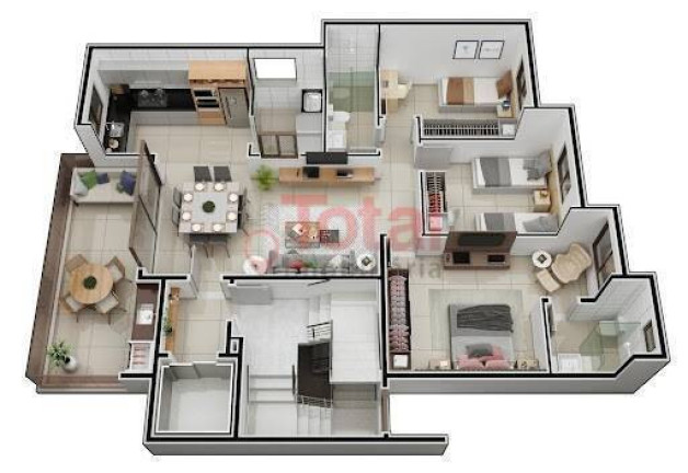 Imagem Apartamento com 3 Quartos à Venda, 106 m² em Iguaçu - Ipatinga