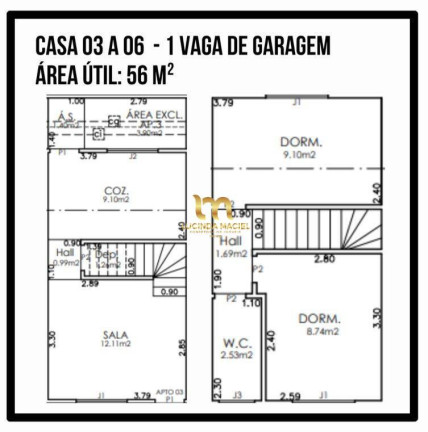 Imagem Casa de Condomínio com 2 Quartos à Venda, 53 m² em Sítio Do Campo - Praia Grande