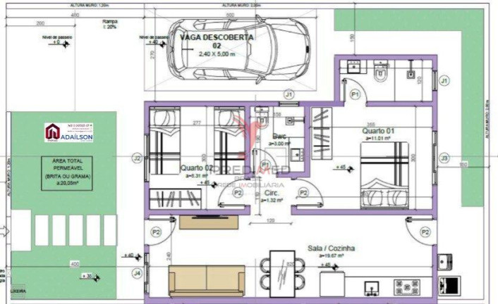 Imagem Casa com 2 Quartos à Venda, 60 m² em Bela Vista - Palhoça Imagem Casa com 2 Quartos à Venda, 60 m² em Bela Vista - Palhoça