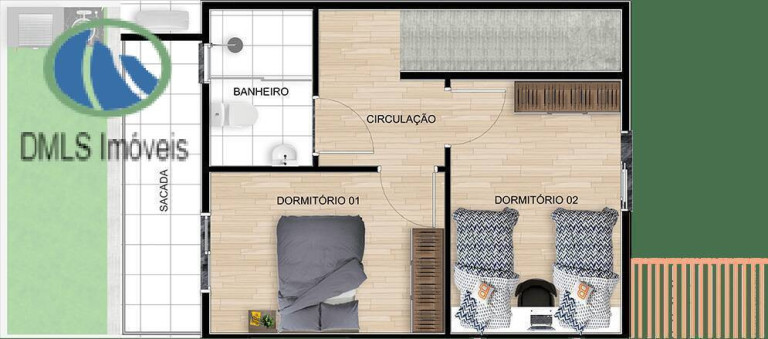 Imagem Casa com 2 Quartos à Venda, 60 m² em Centreville - Cotia Imagem Casa com 2 Quartos à Venda, 60 m² em Centreville - Cotia