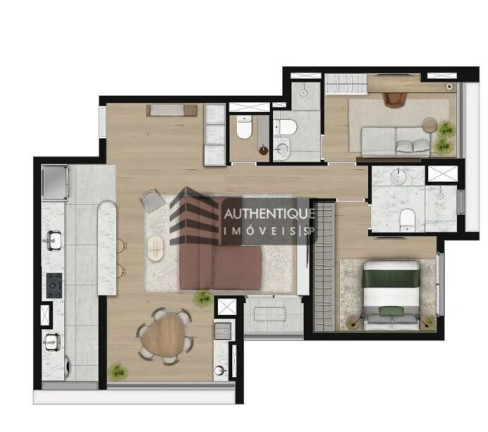 Imagem Apartamento com 2 Quartos à Venda, 57 m² em Santa Cecília - São Paulo