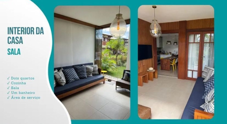 Imagem Casa de Vila com 2 Quartos à Venda, 56 m² em Praia Do Forte - Mata De São João Imagem Casa de Vila com 2 Quartos à Venda, 56 m² em Praia Do Forte - Mata De São João