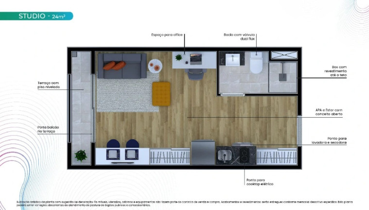 Imagem Imóvel com 1 Quarto à Venda, 24 m² em Brooklin Paulista - São Paulo Imagem Imóvel com 1 Quarto à Venda, 24 m² em Brooklin Paulista - São Paulo
