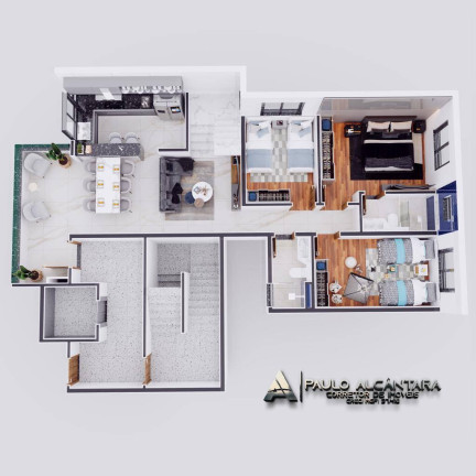 Imagem Apartamento com 3 Quartos à Venda, 95 m² em Iguaçu - Ipatinga