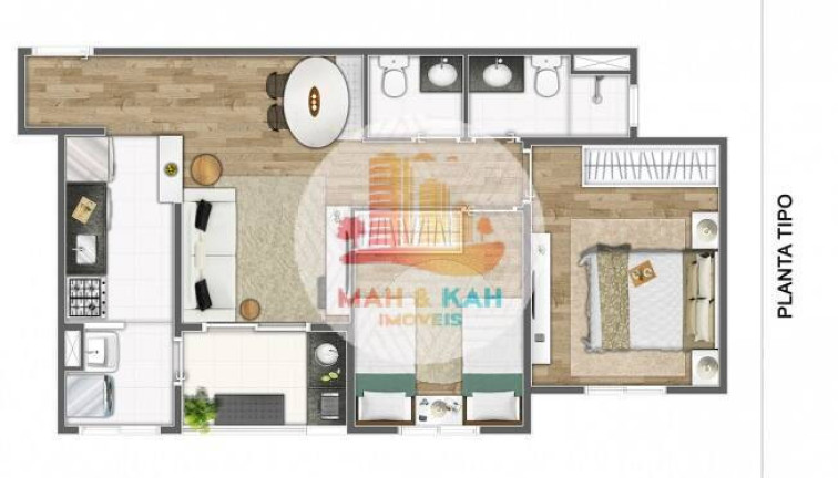 Imagem Apartamento com 2 Quartos à Venda, 53 m² em Vila Lusitânia - São Bernardo Do Campo
