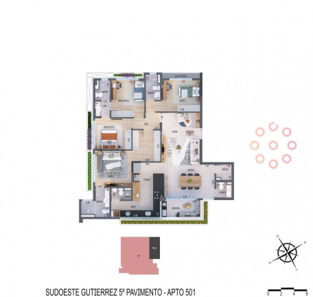 Imagem Cobertura com 4 Quartos à Venda, 69 m² em Gutierrez - Belo Horizonte Imagem Cobertura com 4 Quartos à Venda, 69 m² em Gutierrez - Belo Horizonte