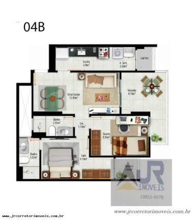 Imagem Apartamento com 3 Quartos à Venda, 85 m² em Praia Itaparica - Vila Velha