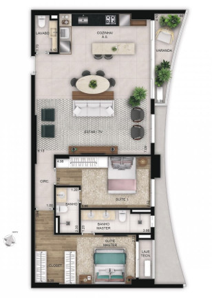 Imagem Apartamento com 3 Quartos à Venda, 127 m² em Serrinha - Goiânia Imagem Apartamento com 3 Quartos à Venda, 127 m² em Serrinha - Goiânia