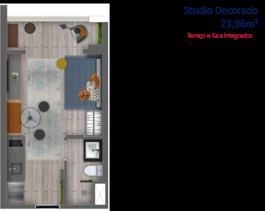 Imagem Imóvel com 1 Quarto à Venda, 23 m² em Centro - São Paulo Imagem Imóvel com 1 Quarto à Venda, 23 m² em Centro - São Paulo
