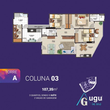 Imagem Apartamento com 3 Quartos à Venda, 118 m² em Praia Do Morro - Guarapari Imagem Apartamento com 3 Quartos à Venda, 118 m² em Praia Do Morro - Guarapari
