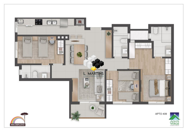 Imagem Apartamento com 1 Quarto à Venda, 46 m² em Floresta - Gramado Imagem Apartamento com 1 Quarto à Venda, 46 m² em Floresta - Gramado