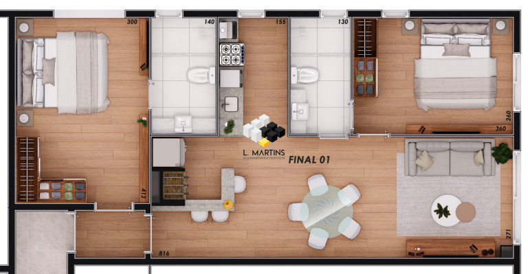 Imagem Apartamento com 1 Quarto à Venda, 48 m² em Centro  - Canela
