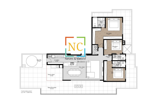 Imagem Apartamento com 3 Quartos à Venda, 257 m² em Floresta - São José Imagem Apartamento com 3 Quartos à Venda, 257 m² em Floresta - São José