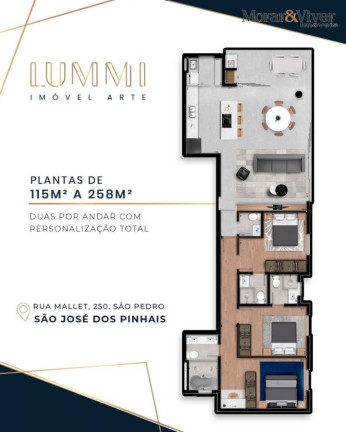 Imagem Apartamento com 3 Quartos à Venda, 116 m² em São Pedro - São José Dos Pinhais Imagem Apartamento com 3 Quartos à Venda, 116 m² em São Pedro - São José Dos Pinhais