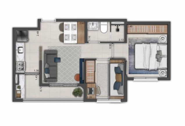 Imagem Imóvel com 1 Quarto à Venda, 31 m² em Pinheiros - São Paulo Imagem Imóvel com 1 Quarto à Venda, 31 m² em Pinheiros - São Paulo