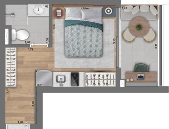 Imagem Imóvel com 1 Quarto à Venda, 21 m² em Paraíso - São Paulo Imagem Imóvel com 1 Quarto à Venda, 21 m² em Paraíso - São Paulo
