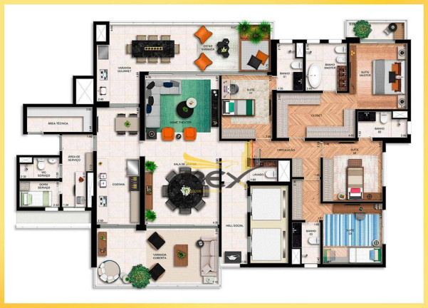 Imagem Apartamento com 4 Quartos à Venda, 282 m² em Alphaville Industrial - Barueri Imagem Apartamento com 4 Quartos à Venda, 282 m² em Alphaville Industrial - Barueri