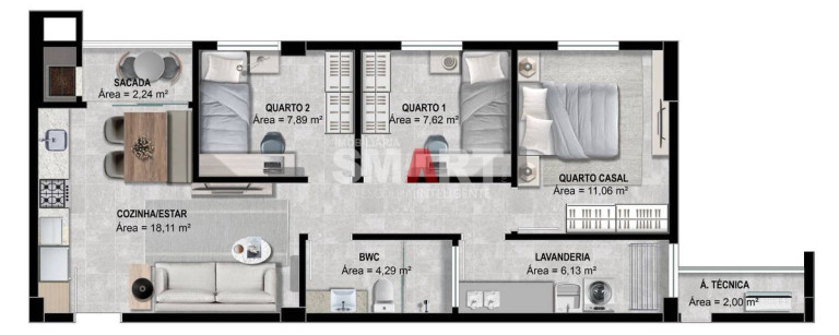 Imagem Apartamento com 3 Quartos à Venda, 72 m² em Baependi - Jaraguá Do Sul Imagem Apartamento com 3 Quartos à Venda, 72 m² em Baependi - Jaraguá Do Sul