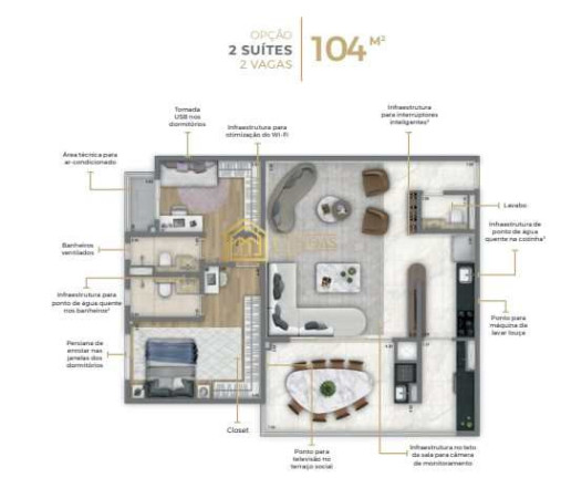 Imagem Apartamento com 3 Quartos à Venda, 104 m² em Jardim - Santo André Imagem Apartamento com 3 Quartos à Venda, 104 m² em Jardim - Santo André