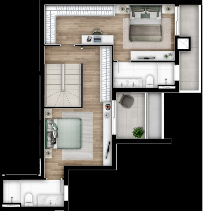 Imagem Apartamento com 2 Quartos à Venda, 68 m² em Cabral - Curitiba