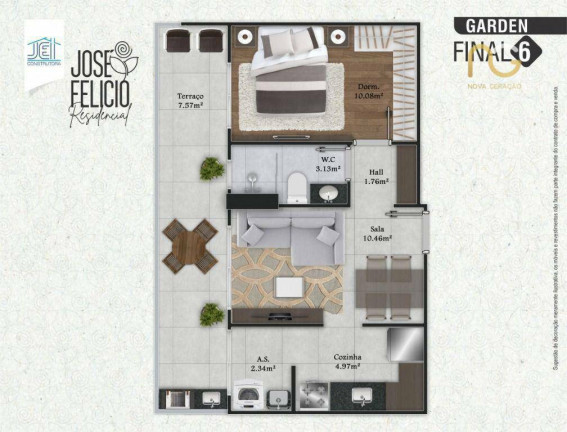Imagem Apartamento com 1 Quarto à Venda, 43 m² em Mirim - Praia Grande Imagem Apartamento com 1 Quarto à Venda, 43 m² em Mirim - Praia Grande