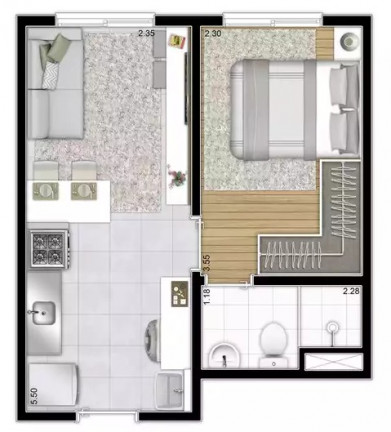 Imagem Imóvel com 2 Quartos à Venda, 34 m² em Santa Cecília - São Paulo Imagem Imóvel com 2 Quartos à Venda, 34 m² em Santa Cecília - São Paulo