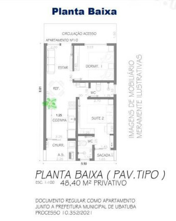 Imagem Apartamento com 2 Quartos à Venda, 48 m² em Praia Da Maranduba - Ubatuba Imagem Apartamento com 2 Quartos à Venda, 48 m² em Praia Da Maranduba - Ubatuba