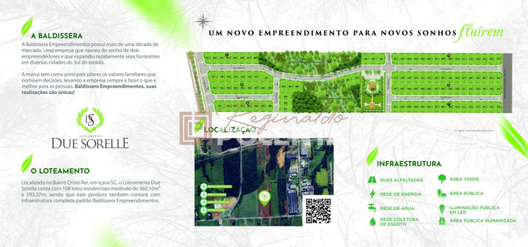 Terreno à Venda, 360 m² em Cristo Rei - Içara