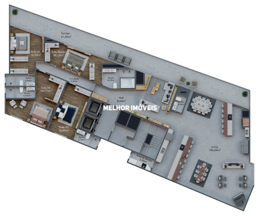 Imagem Apartamento com 3 Quartos à Venda, 147 m² em Meia Praia - Itapema Imagem Apartamento com 3 Quartos à Venda, 147 m² em Meia Praia - Itapema