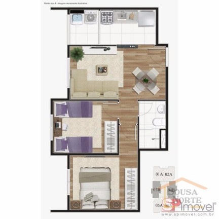 Imagem Apartamento com 2 Quartos à Venda,  em Vila Nova Cachoeirinha - São Paulo
