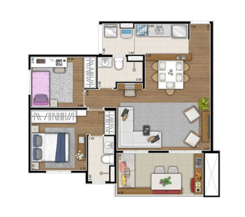 Imagem Apartamento com 3 Quartos à Venda, 72 m² em Vila Pompéia - São Paulo