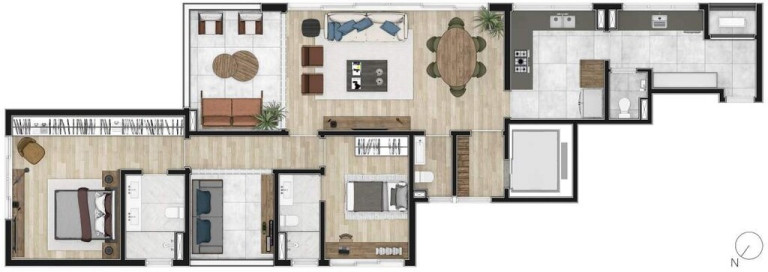 Imagem Apartamento com 2 Quartos à Venda, 137 m² em Pinheiros - São Paulo