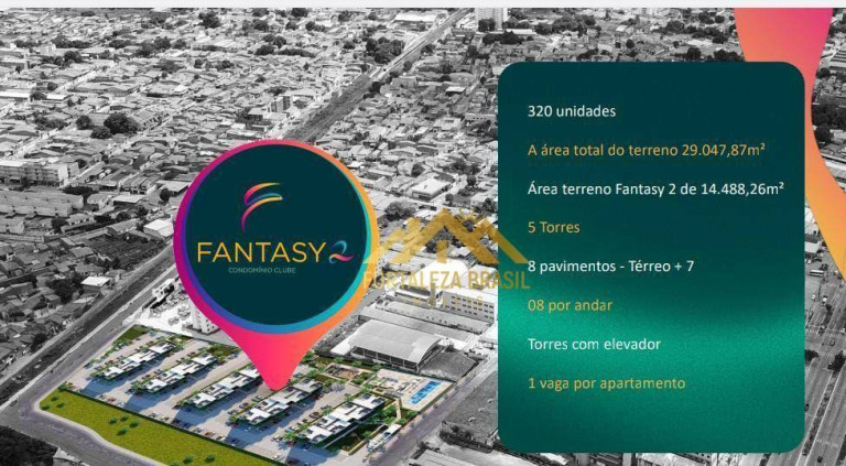 Imagem Imóvel com 2 Quartos à Venda, 49 m² em Quintino Cunha - Fortaleza